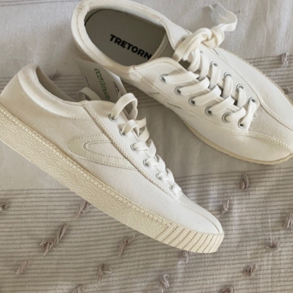 Tretorn white sneakers